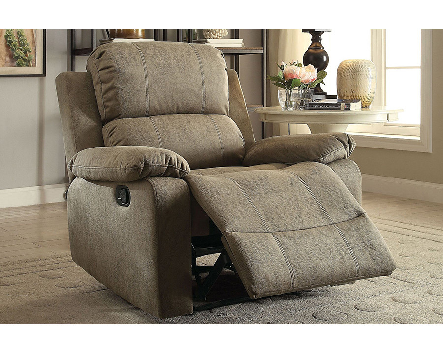 ACME Bina Recliner - Polished Taupe