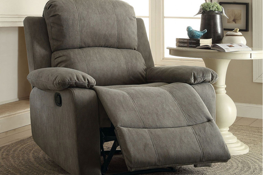 ACME™ Bina Recliner - Polished Gray