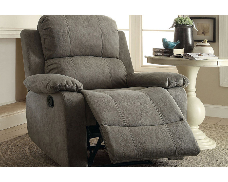 ACME Bina Recliner - Polished Gray