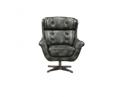 ACME™ Asotin Accent Chair with Swivel - Vintage Black