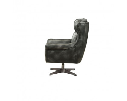 ACME™ Asotin Accent Chair with Swivel - Vintage Black