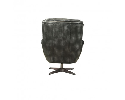 ACME™ Asotin Accent Chair with Swivel - Vintage Black