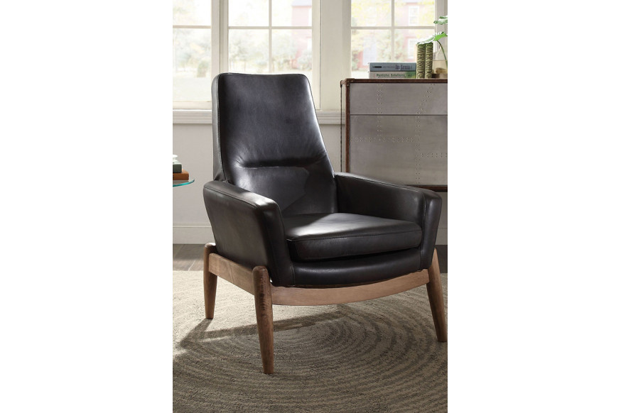 ACME™ Dolphin Accent Chair - Black