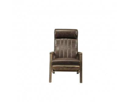 ACME - Emint Accent Chair in Distress Chocolate