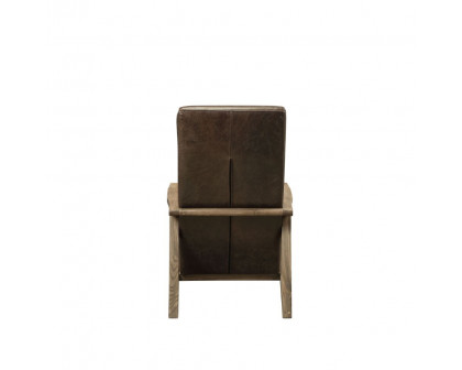 ACME - Emint Accent Chair in Distress Chocolate