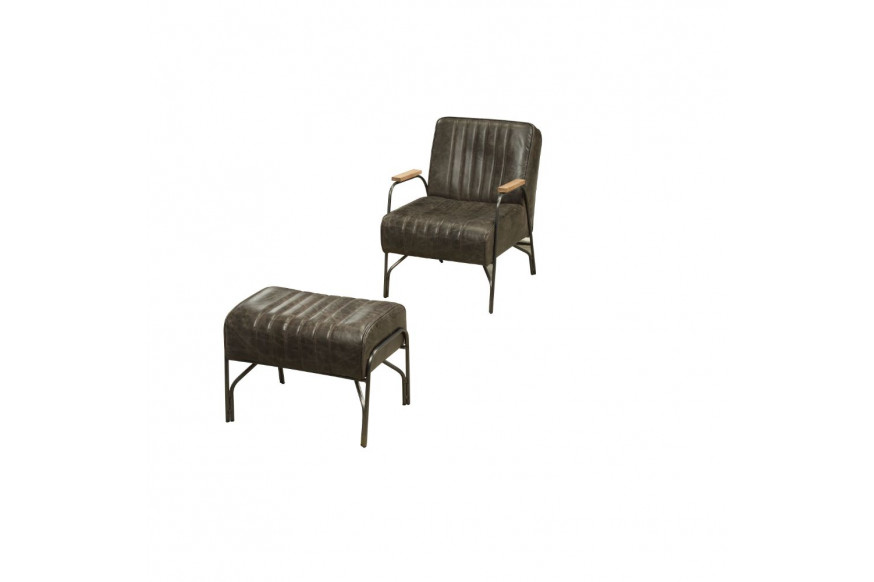 ACME™ Sarahi Accent Chair - Distress Espresso