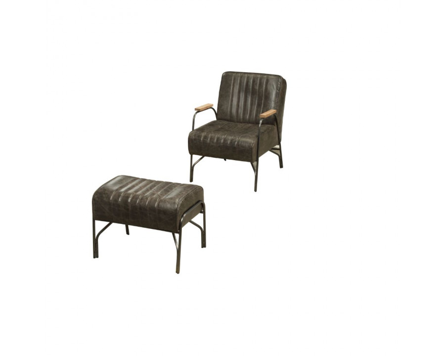 ACME - Sarahi Accent Chair in Distress Espresso