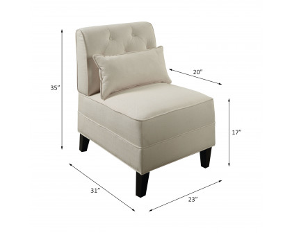 ACME™ Susanna Accent Chair - Cream Linen