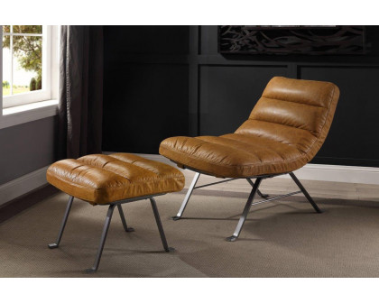 ACME - Bison Ottoman in Toffee