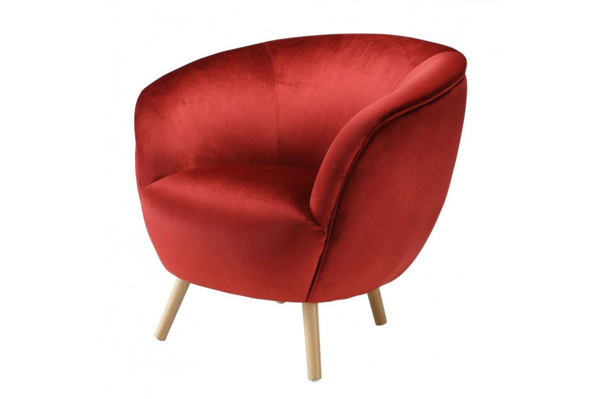 ACME™ Aisling Accent Chair - Red Velvet