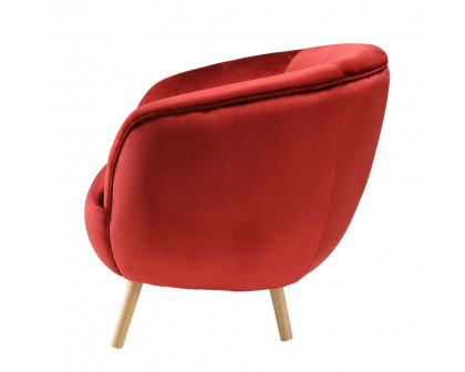 ACME™ Aisling Accent Chair - Red Velvet