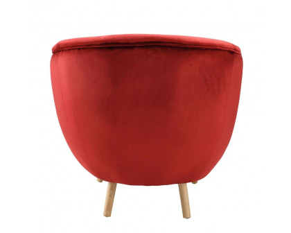 ACME™ Aisling Accent Chair - Red Velvet