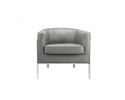 ACME™ Tiarnan Accent Chair - Vintage Gray/Chrome