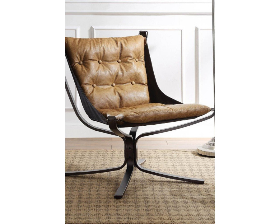 ACME - Carney Top Grain Leather Accent Chair