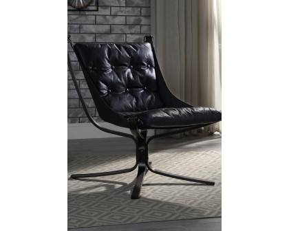 ACME - Carney Top Grain Leather Accent Chair