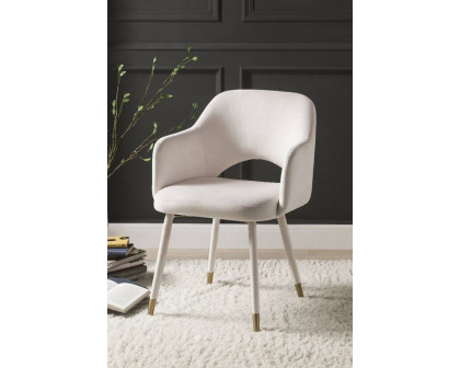 ACME Applewood Accent Chair - Cream Velvet and Gold