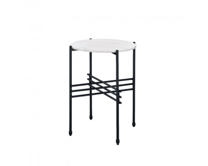 ACME - Taigi 3PC Table & Chair Set in Gray/Black