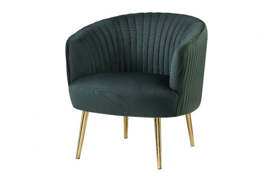 ACME™ Sigurd Accent Chair - Velvet/Gold