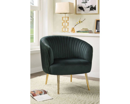 ACME™ Sigurd Accent Chair - Velvet/Gold