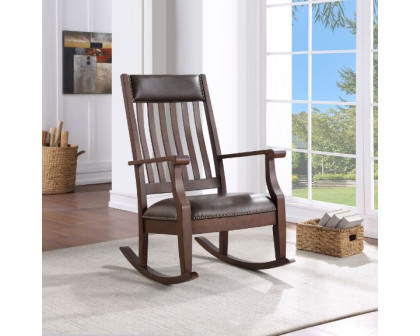 ACME Raina Rocking Chair - Walnut Finish