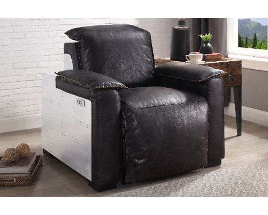 ACME - Misezon Power Motion Recliner in Dark Brown