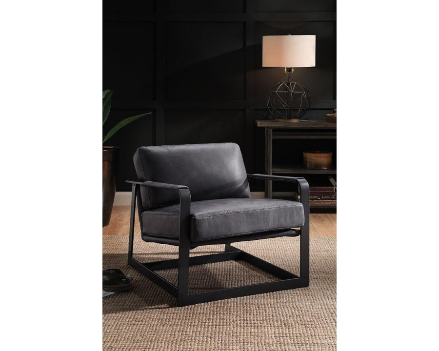 ACME - Locnos Accent Chair in Gray/Black