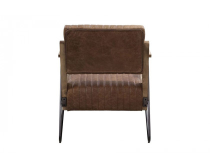 ACME™ Eacnlz Accent Chair - Cocoa/Matt Iron