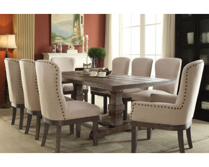 ACME Landon Side Chair Set of 2 - Beige Linen