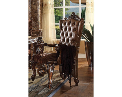 ACME Versailles Arm Chair (Set-2) - Light Brown/Cherry Oak