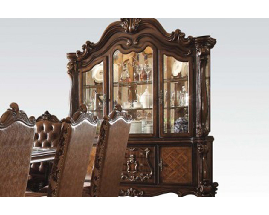 ACME Versailles Buffet with Hutch - Cherry Oak