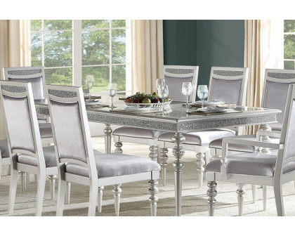 ACME - Maverick Dining Table in Platinum