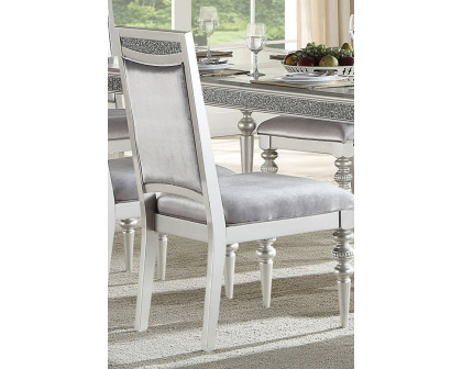 ACME - Maverick Side Chair (Set-2) in Platinum