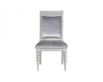 ACME - Maverick Side Chair (Set-2) in Platinum