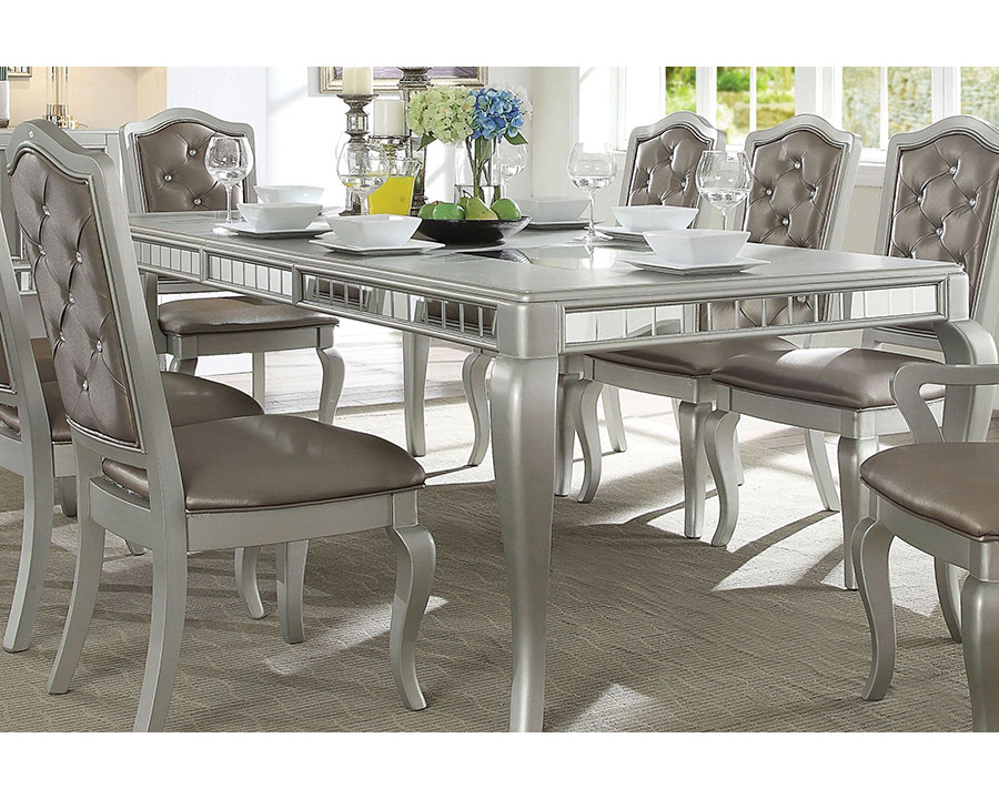 ACME - Francesca Dining Table in Champagne