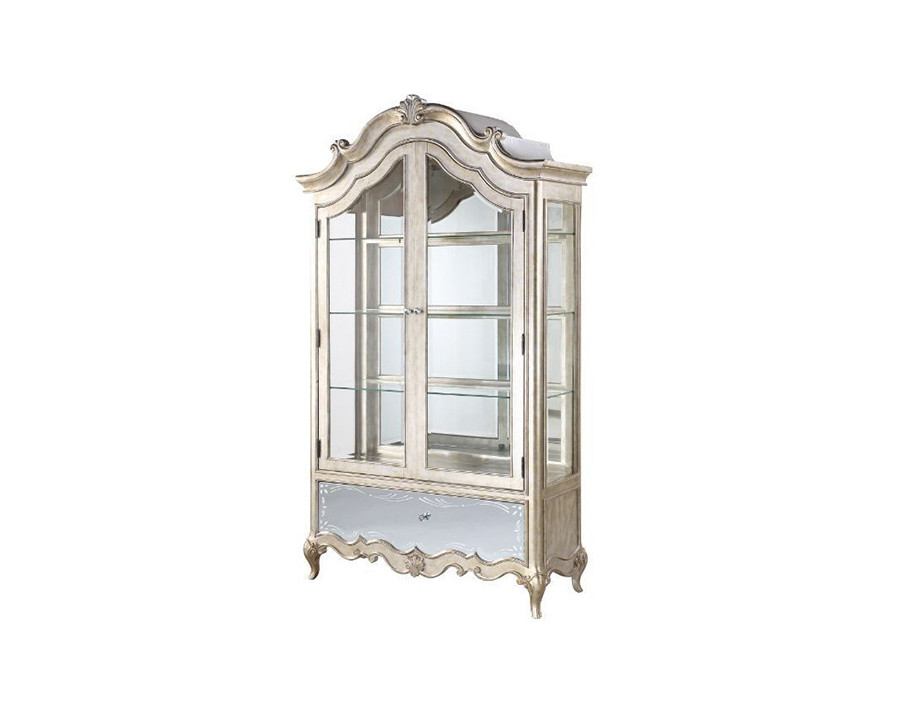 ACME - Esteban Curio in Mirrored/Antique Champagne