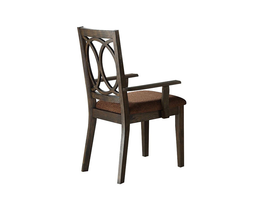 ACME - Jameson Arm Chair (Set-2) in Brown/Espresso