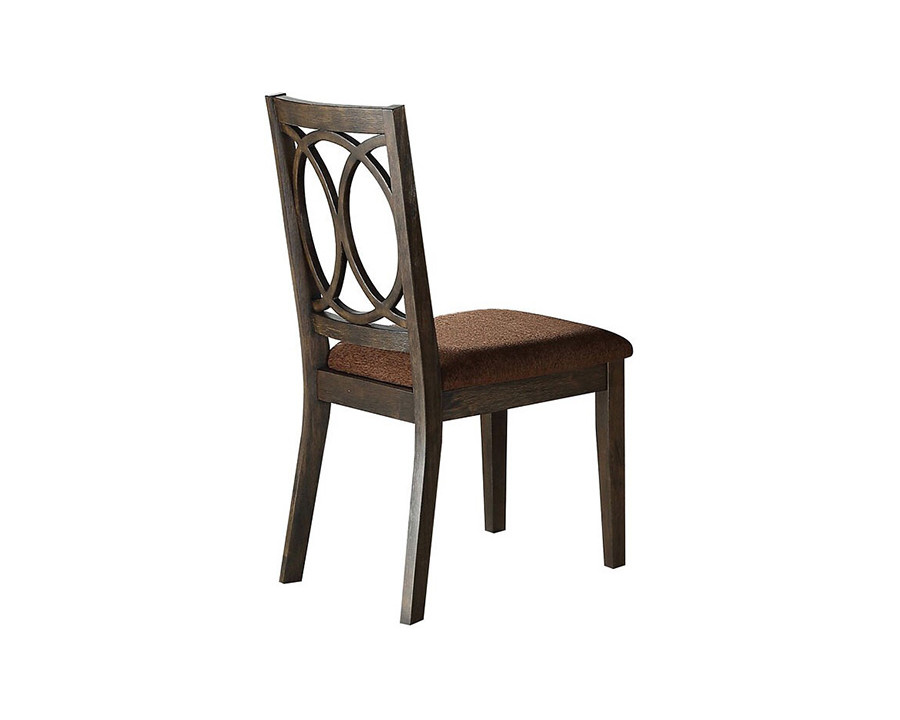 ACME - Jameson Side Chair (Set-2) in Brown/Espresso