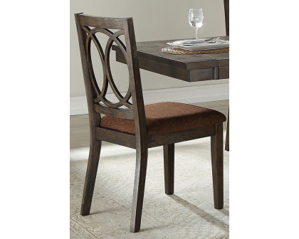 ACME - Jameson Side Chair (Set-2) in Brown/Espresso