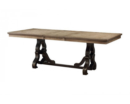 ACME - Nathaniel Dining Table in Maple