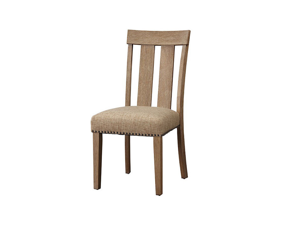 ACME - Nathaniel Side Chair (Set-2) in Maple