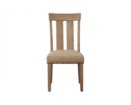 ACME - Nathaniel Side Chair (Set-2) in Maple