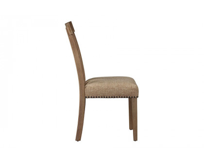 ACME - Nathaniel Side Chair (Set-2) in Maple