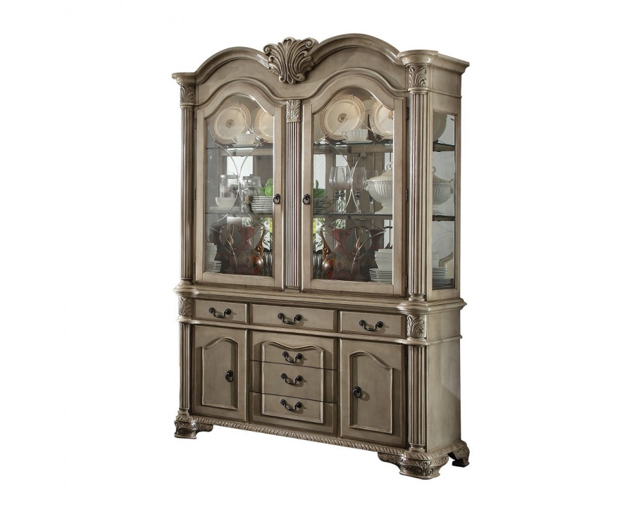 ACME Chateau De Ville Buffet & Hutch - Antique White