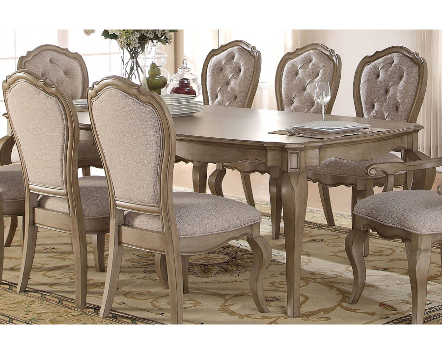 ACME - Chelmsford Dining Table in Antique Taupe