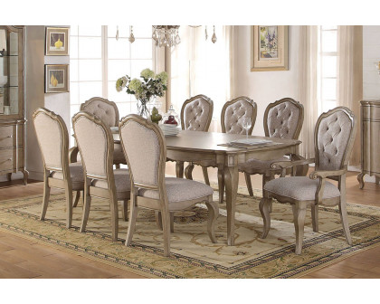 ACME - Chelmsford Dining Table in Antique Taupe