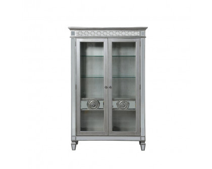 ACME - Varian Curio in Mirrored/Antique Platinum