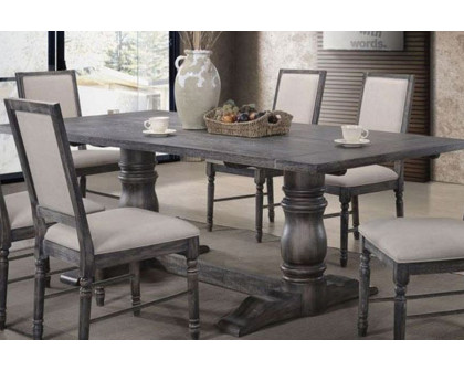 ACME - Leventis Weathered Dining Table