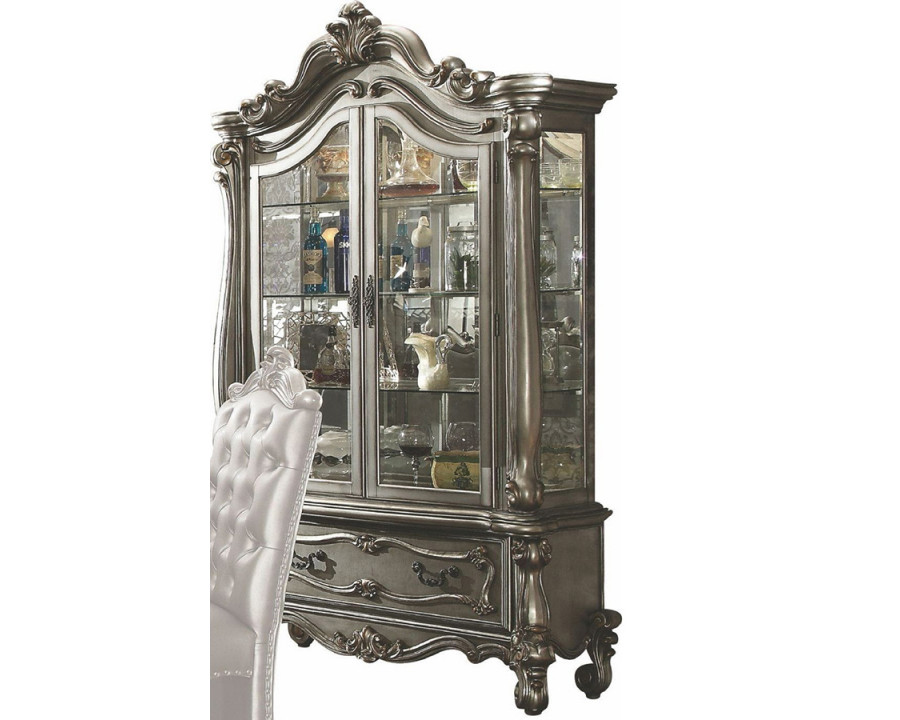 ACME - Versailles Curio in Antique Platinum