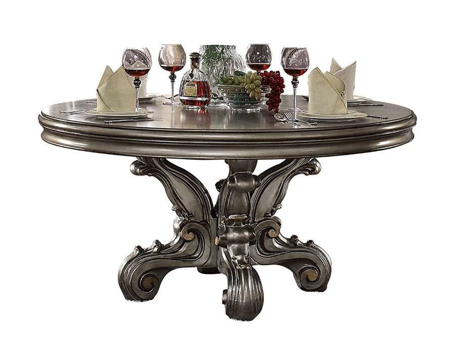 ACME - Versailles Dining Table in Antique Platinum