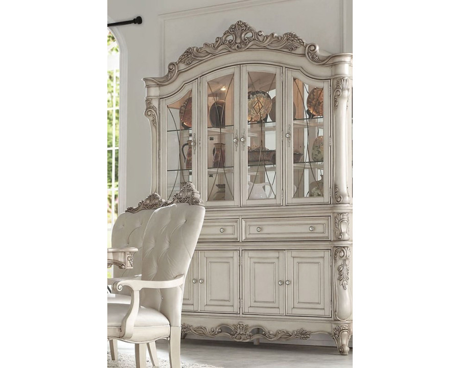 ACME - Gorsedd Buffet & Hutch in Golden Ivory